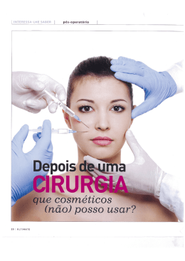 que Qosm&eacute;ticos (nao) posso usar? - Helder Silvestre | Cirurgi&atilde;o