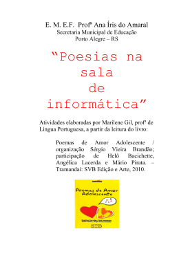 “Poesias na sala de informática”