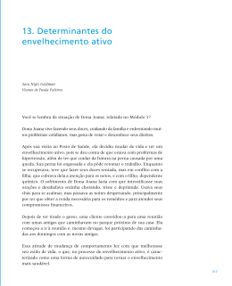 13. Determinantes do envelhecimento ativo