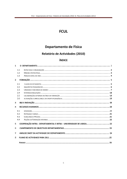 Departamento de Física - Faculdade de Ciências da Universidade