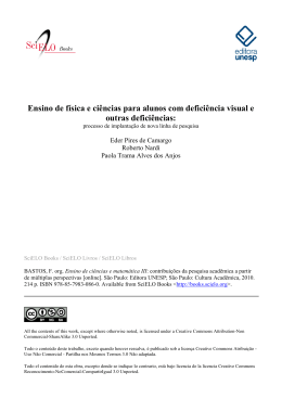 Ensino de f&iacute;sica e ci&ecirc;ncias para alunos com