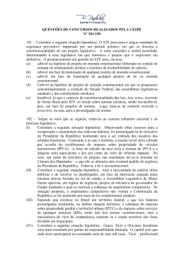 Quest&otilde;es Selecionadas de