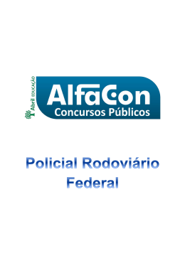Simuladocomentadoprf - Equipe AlfaCon Concursos P&uacute;blicos