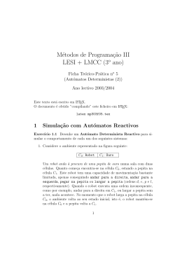 Ficha Teórico-Prática nº 5 - Aut. Deterministas Reactivos