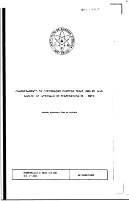 ,&bull;2/-? COMPORTAMENTO DA DEFORMA&Ccedil;&Atilde;O PL&Aacute;STICA