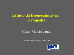 Estudo da Biomecânica em Ortopedia