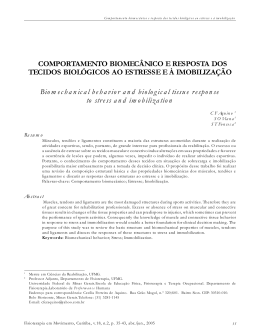Comportamento biomecânico e resposta dos tecidos