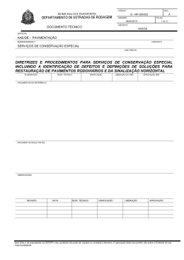 diretrizes e procedimentos para servi&ccedil;os de conserva&ccedil;&atilde;o