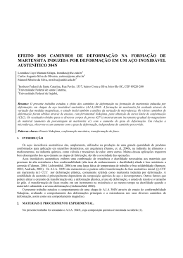 efeito dos caminhos de deforma&ccedil;&atilde;o na forma&ccedil;&atilde;o de martensita