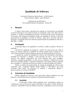 Qualidade de Software - Centro de Informática da UFPE