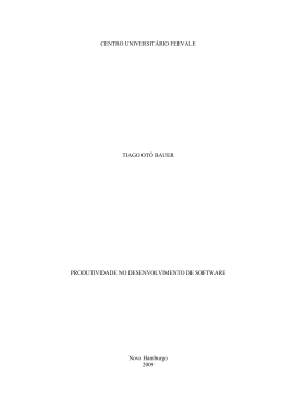 Produtividade no desenvolvimento de software