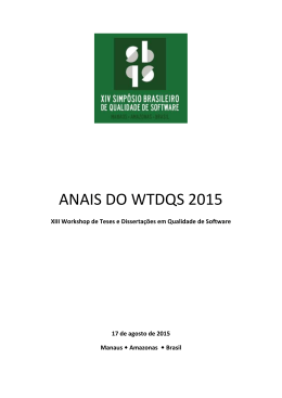 ANAIS DO WTDQS 2015