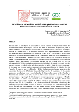 estrat&eacute;gias de efetiva&ccedil;&atilde;o do acesso &agrave; sa&uacute;de a busca - cress-mg