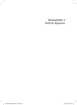 Desigualdades e pol&iacute;ticas regionais - Konrad-Adenauer