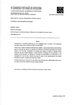 &Agrave; &Aacute;REA TEM&Aacute;TICA: Classes, Desigualdades e Pol&iacute;ticas P&uacute;blicas O