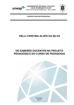 KELLI CRISTINA ALVES DA SILVA OS SABERES DOCENTES NO