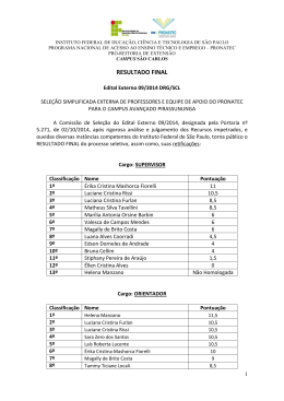 Edital n&ordm; 09.2014_RESULTADO FINAL