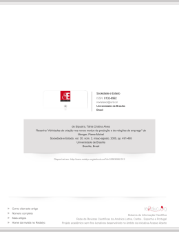 Resenha" Atividades de cria&ccedil;&atilde;o nos novos modos de produ&ccedil;&atilde;o e
