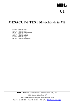 MESACUP-2 TEST Mitochondria M2