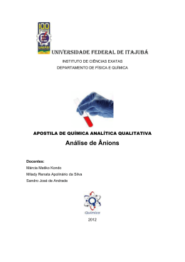 Apostila _&acirc;nions - Quimica Licenciatura