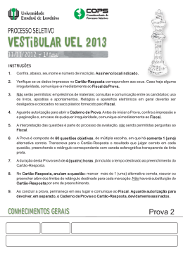 Prova Comentada Tipo 2 - Cops