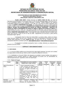 Edital - concurso