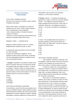 Exercícios de Química Radioatividade