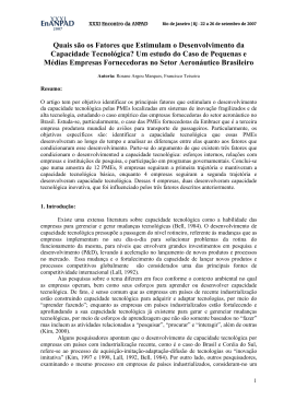 Quais s&atilde;o os Fatores que Estimulam o Desenvolvimento da