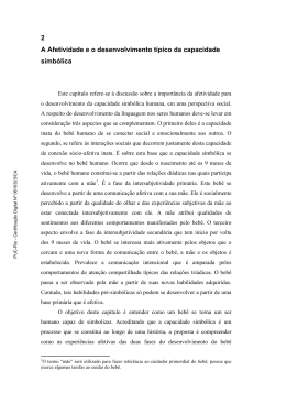 2 A Afetividade e o desenvolvimento t&iacute;pico da capacidade