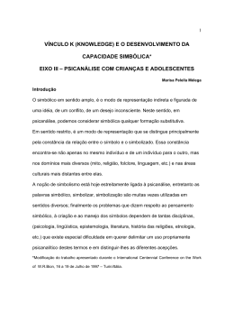 V&Iacute;NCULO K (KNOWLEDGE) E O DESENVOLVIMENTO DA