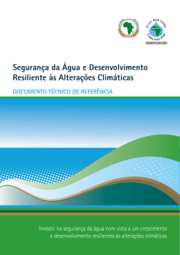 Seguran&ccedil;a da &Aacute;gua e Desenvolvimento Resiliente &agrave;s Altera&ccedil;&otilde;es
