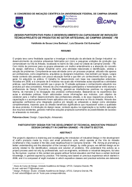 design participativo para o desenvolvimento da capacidade de