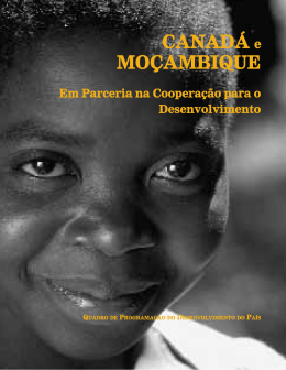 CANAD&Aacute; e MO&Ccedil;AMBIQUE Em Parceria na Coopera&ccedil;&atilde;o para o