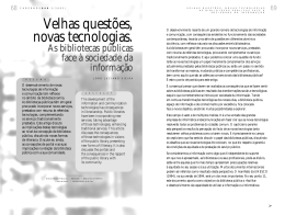 Velhas quest&otilde;es, novas tecnologias.