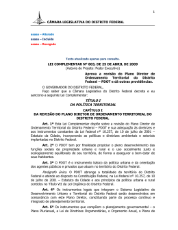 Lei Complementar n.&ordm; 803-2009 Proposta Consolidada