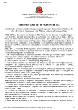 Decreto nº 55.408, de 09/02/2010
