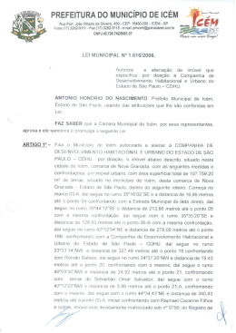 LEI MUNICIPAL N&deg; 1.616/2006.