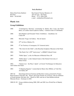 Plastic Arts - Stela Barbieri