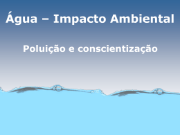 Polui&ccedil;&atilde;o da &Aacute;gua