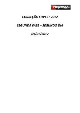 Prova do 2o. dia