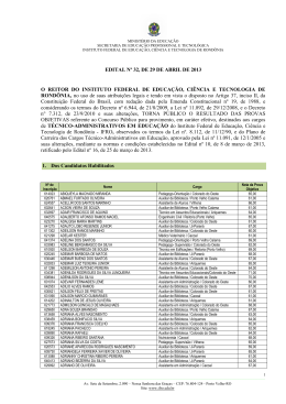 resultado final provas objetivas