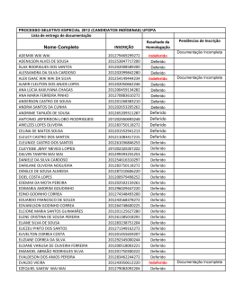 Nome Completo Deferido Deferido Deferido Deferido Deferido