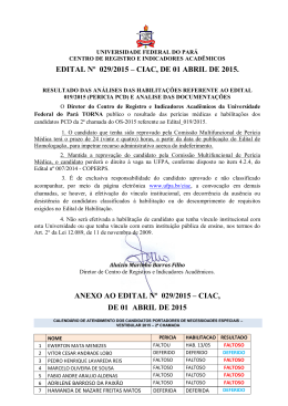 edital nº 029/2015 - Universidade Federal do Pará