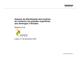 Impacto da liberaliza&ccedil;&atilde;o dos hor&aacute;rios do com&eacute;rcio nas