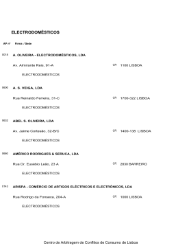 electrodom&eacute;sticos - Centro de Arbitragem de Conflitos de Consumo