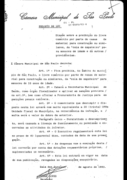 PRoJETo DE LEI