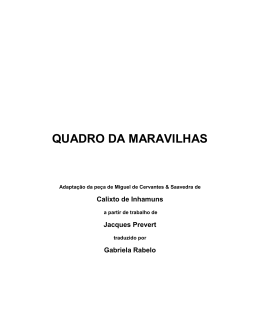 QUADRO DA MARAVILHAS - Encontros de Dramaturgia