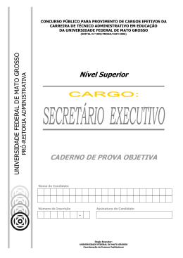 Secret&aacute;rio Executivo