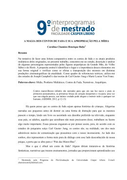 A magia dos contos de fada e sua apropria&ccedil;&atilde;o pela m&iacute;dia