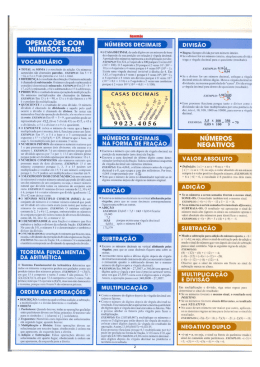 RESUM&Atilde;O DE MATEM&Aacute;TICA PDF